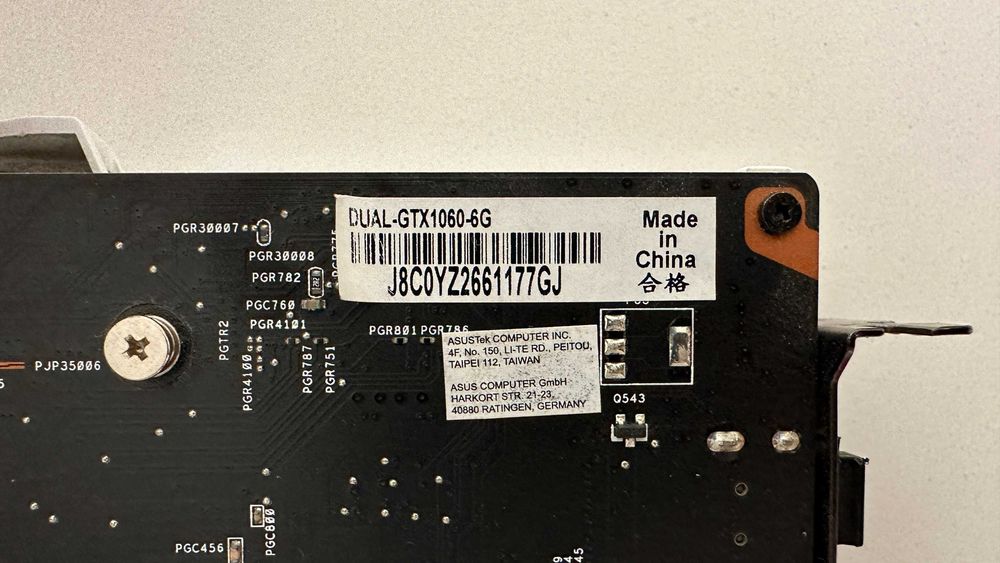 GeForce GTX 1060 Dual 6GB64740128054275124