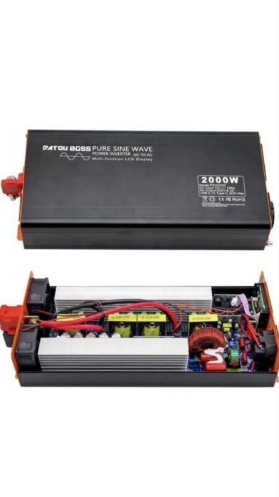 DATOUBOSS Инвертор с чистой синусоидой 2000 Вт DC 12 В 220В