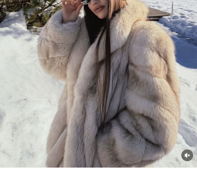 Шуба з пісця вінтаж Saga Fox