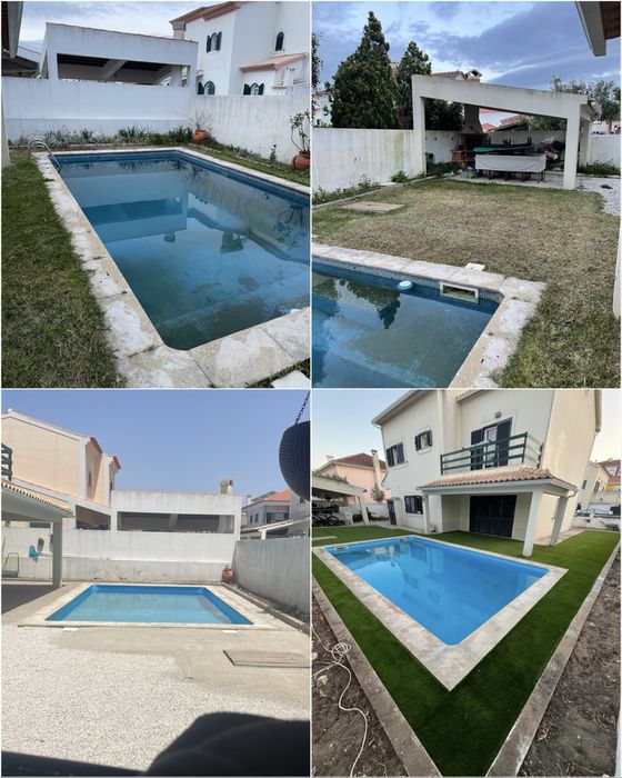 Instalação de relva artificial e limpeza de terrenos