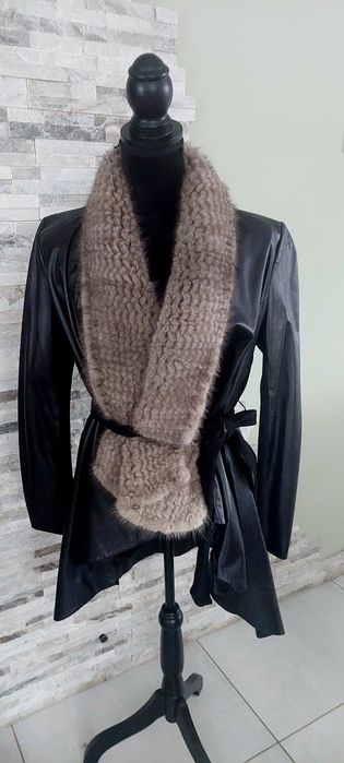 Skórzany płaszcz Max Mara M