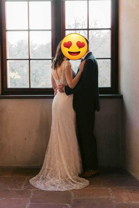 Piękna suknia ślubna Syrenka