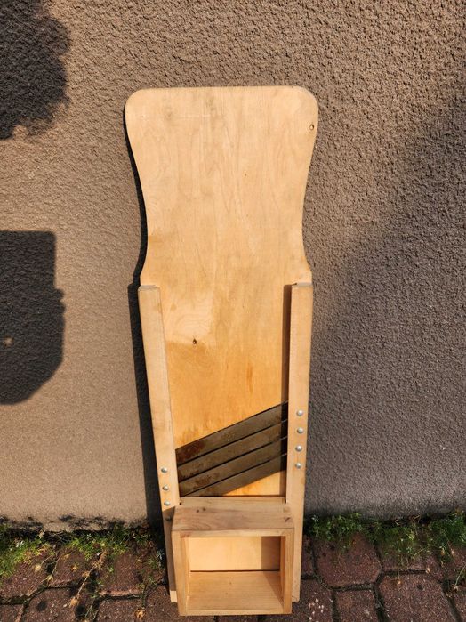 Szatkownica do kapusty duża klasyczna drewniana 90x25cm 4 ostrza