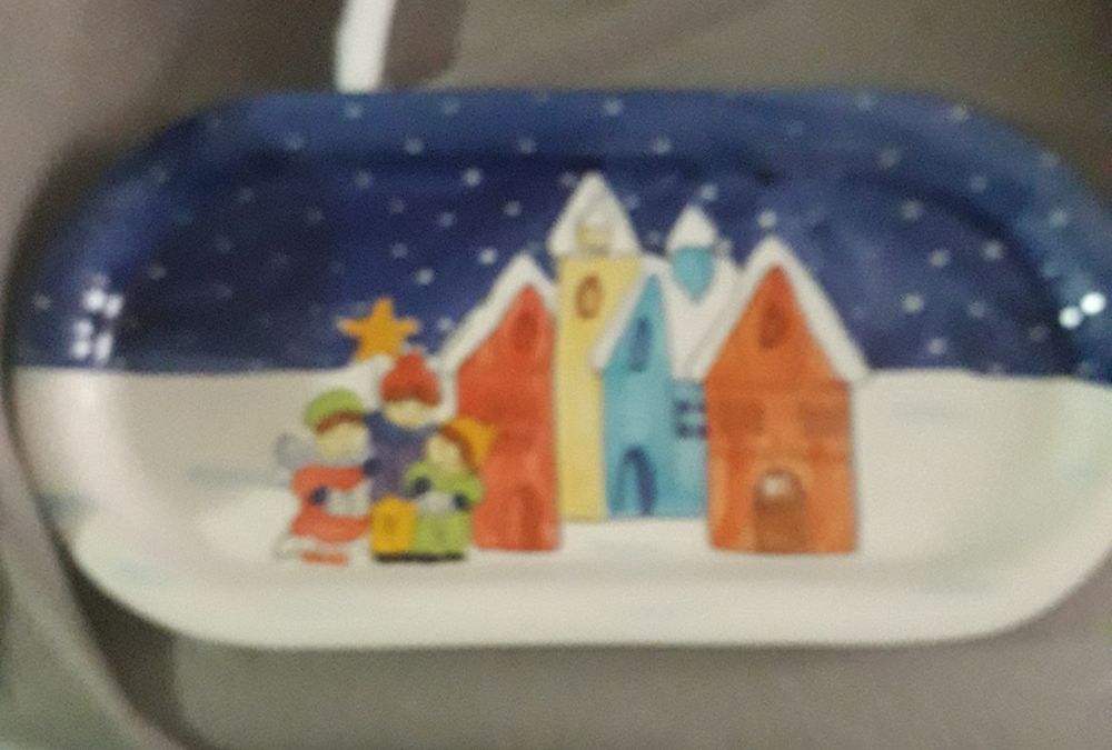 Travessa de Natal em louça