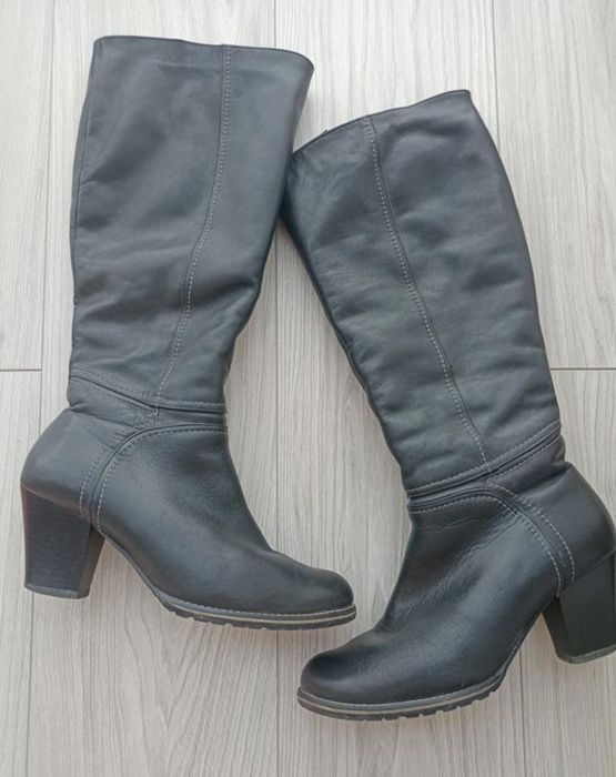 Сапоги  шкіряні жіночі