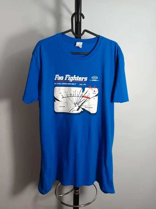 Foo Fighters Reel to Reel VU Meter Blue T-Shirt Size XL Koszulka