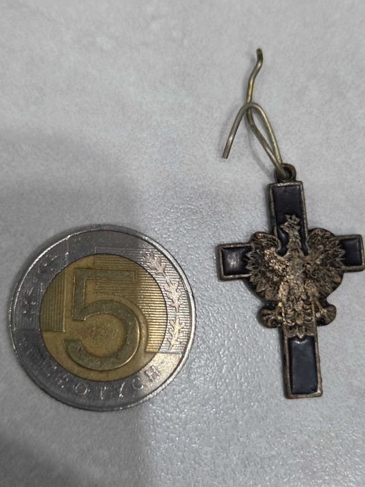 Krzyż Biżuteria patriotyczna XIXw, orzeł