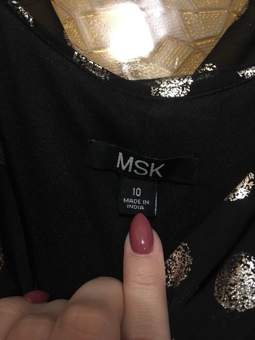 MSK czarna sukienka wieczorowa z USA 10 UK / 38 PL