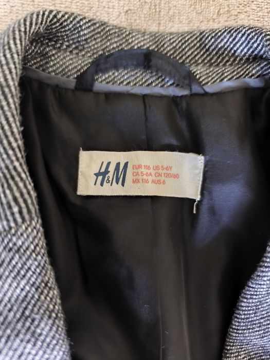 Marynarka chłopięca h&m szara 116