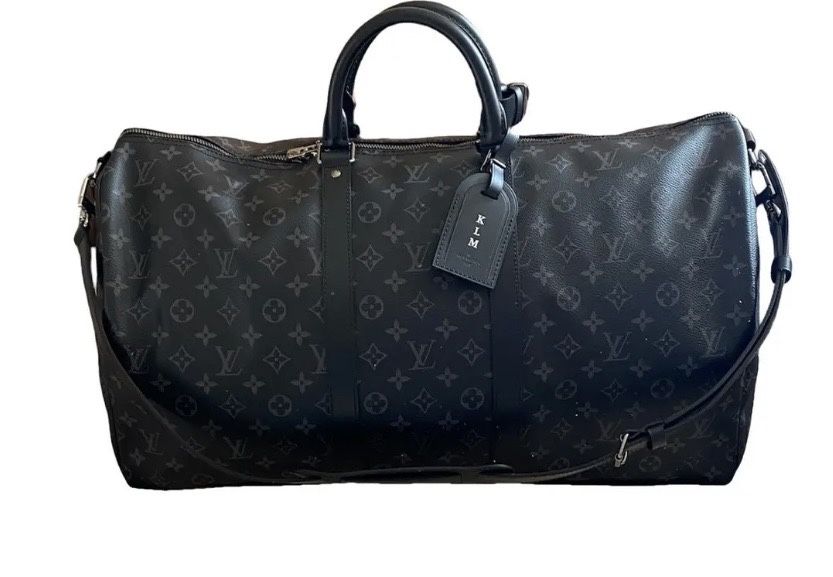 Mala de Viagem Louis Vuitton Keepall Bandoulière - Monogram Eclipse