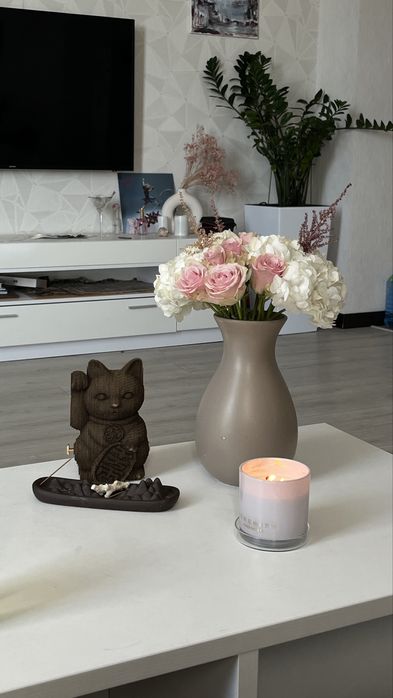 Ваза-глечик керамічна матова JYSK, тауп