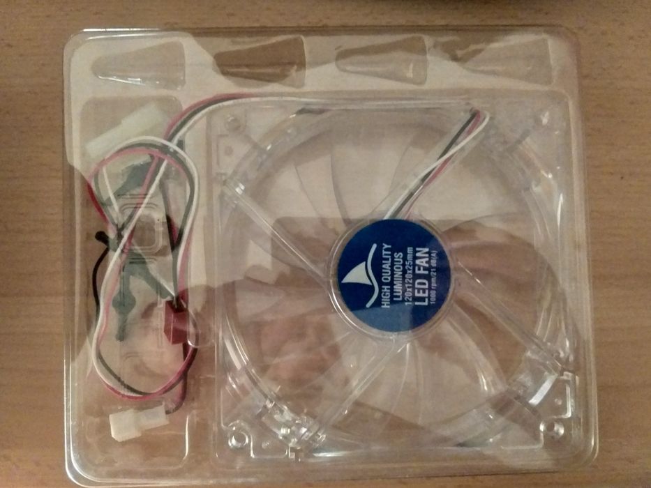 Fan 120mm com leds brancos