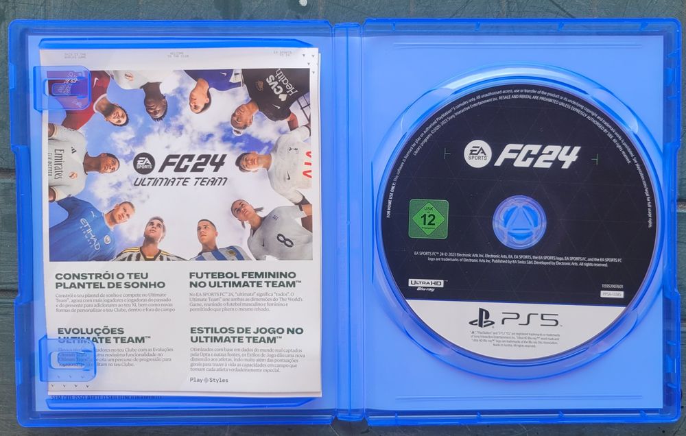 Lote 4 Jogos Futebol PS5 / PS4 (EA Sports FC 25, FC 24, FIFA 23, 22, 21) – Como Novos