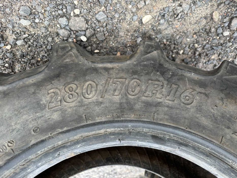 Opona Opony Rolnicze Przemysłowe 280/70R16 112 A8 / B BKT RT 765 AGRIMAX (85%) SPRAWDZONE CAŁE!