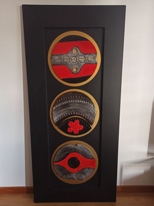 Painel - Cerâmica sobre Madeira