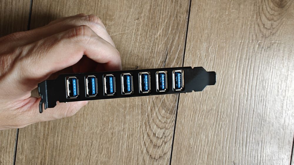 Adapter kontroler PCIE na 7 x USB 3.0