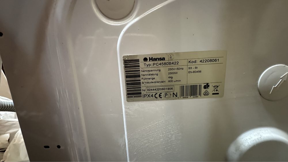 Стиральная машина HANSA 800 comfort