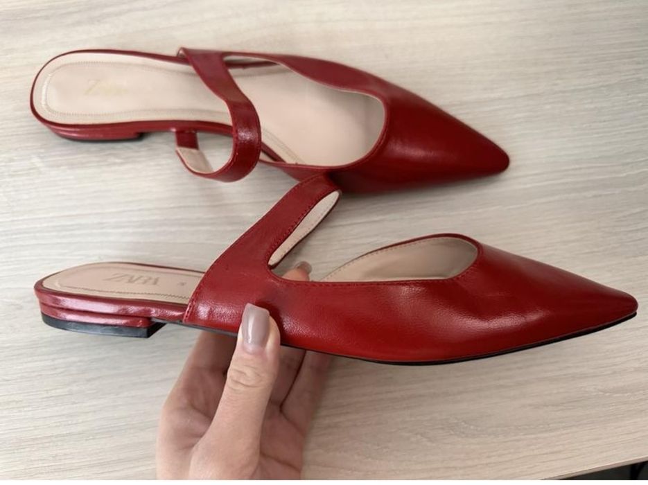 Мюлі балетки zara 38