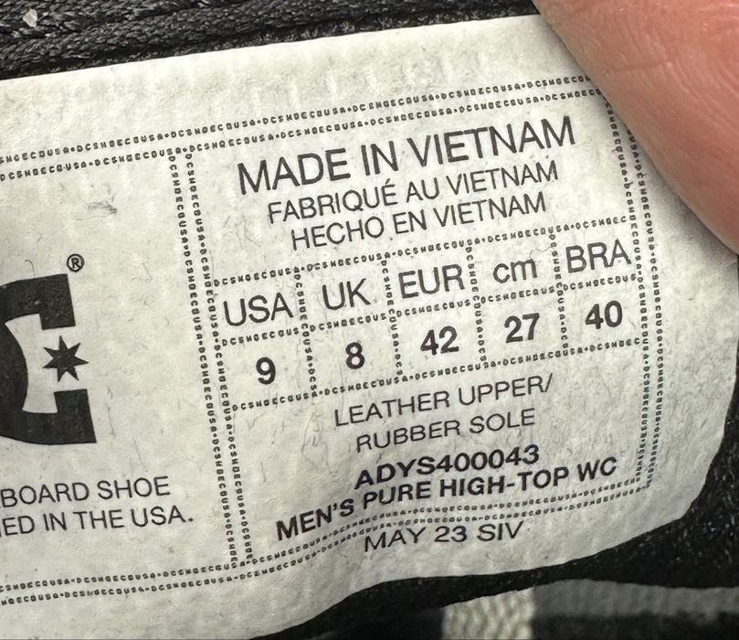 Чоловічі скейтерські кросівки DC 42p