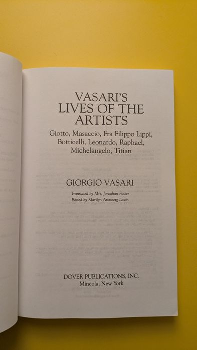 Vasari's Lives of the Artists
