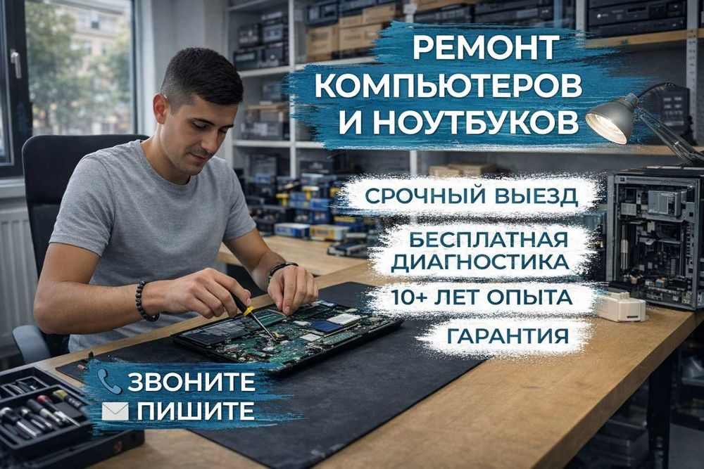 Професійне обслуговування комп’ютерної техніки, ТВ і кавомашин