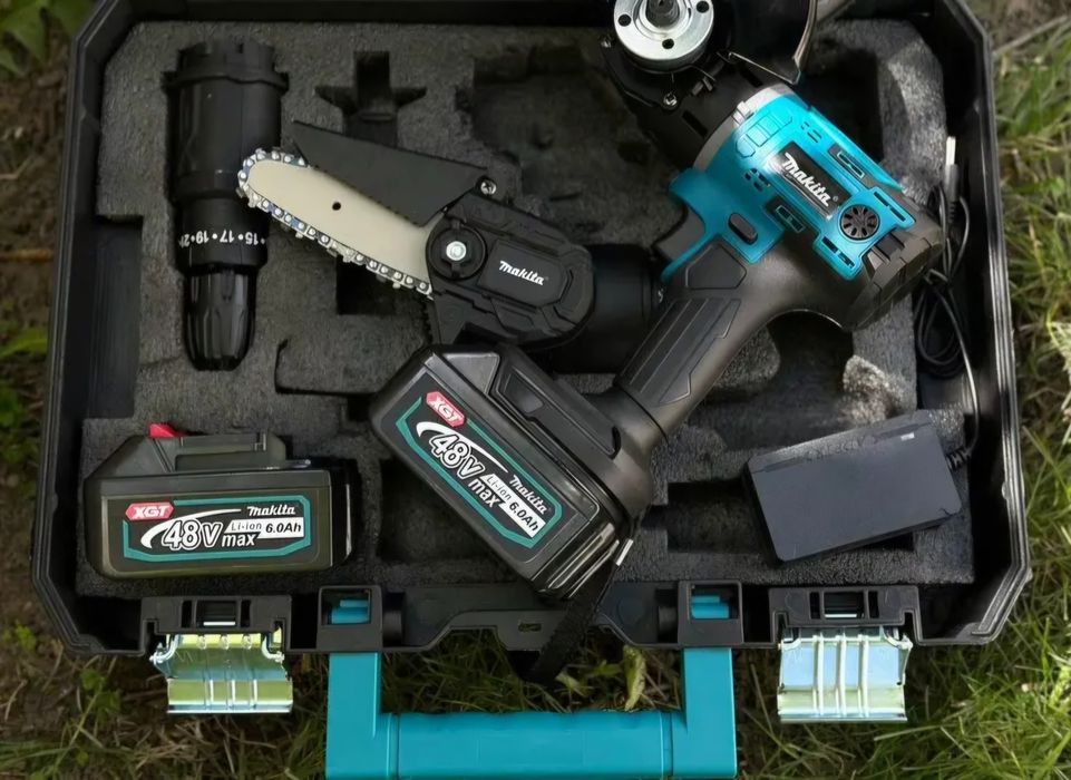 Аккумуляторный Набор Макита 3в1 Болгарка Шуруповерт Пила 36В 6Ач 2Ак