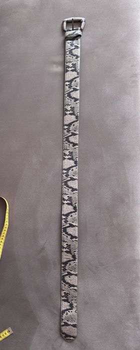 Ремінь Betsey Johnson sz m Snake print wide brown belt vintage retro