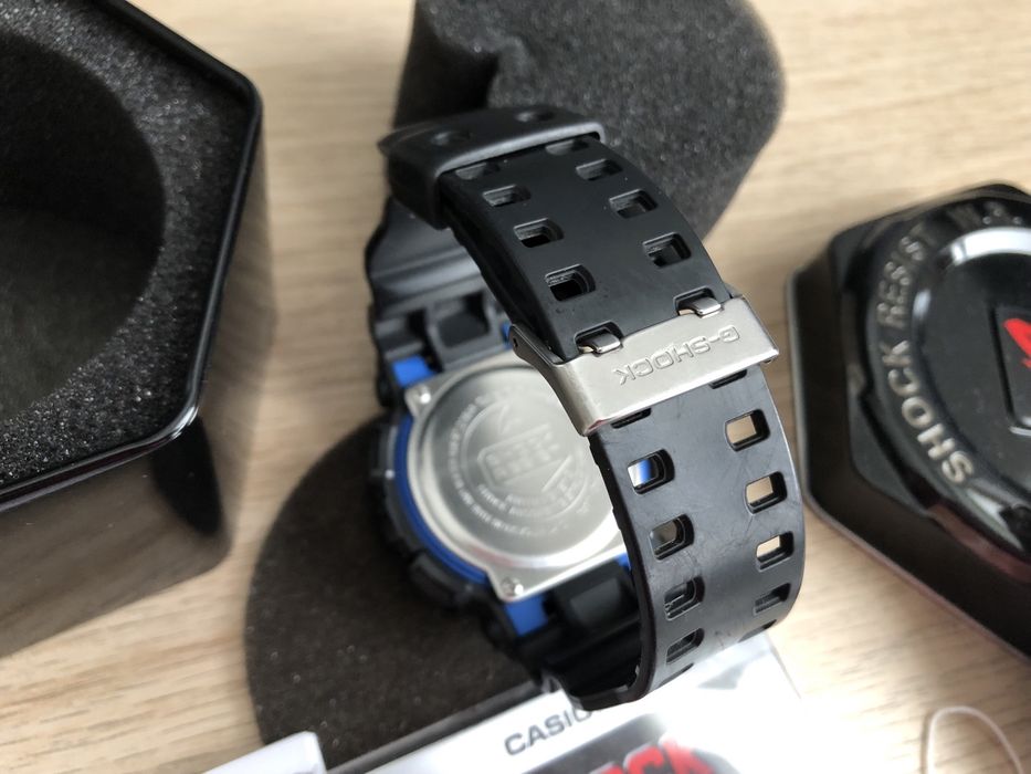 Zegarek Casio G-Shock oryginalny GA-100 czarno niebieski