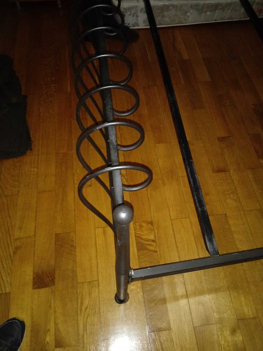 Cama de ferro "espessurado" - preto baço