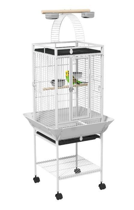 Gaiola Branca Nova para Papagaios e Araras