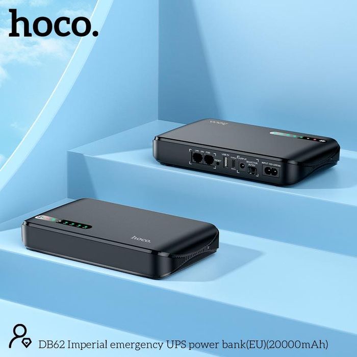 Mini UPS HOCO DB62 20000 mAh 12V для роутера