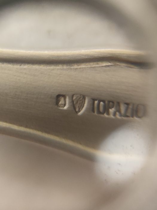 Prata- Colher prata Topazio 925 pesada