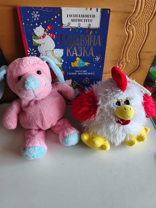 М'які іграшки (курча, каченя, собачка, єдиноріг )