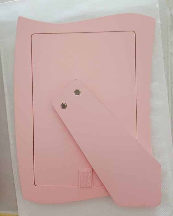 Moldura em prata para bebé