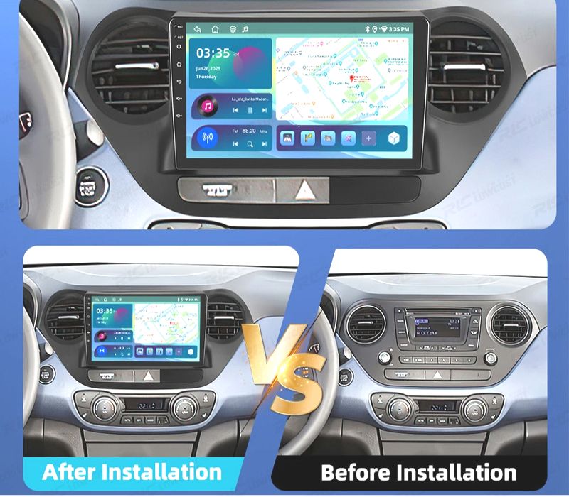 RÁDIO GPS ANDROID 13 HYUNDAI I10 14-19