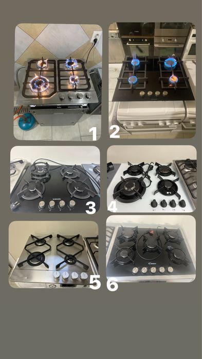 Вживані газові плити і газові врізні поверхні