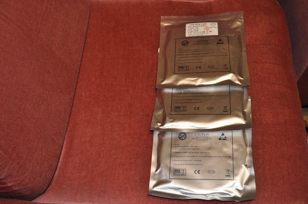 3 rolki taśmy led RGB w żelu IP 65, na podłożu klejowym 3M, 14,4 W/mb