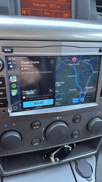 Autorádio Android 2DIN Compatível com Opel