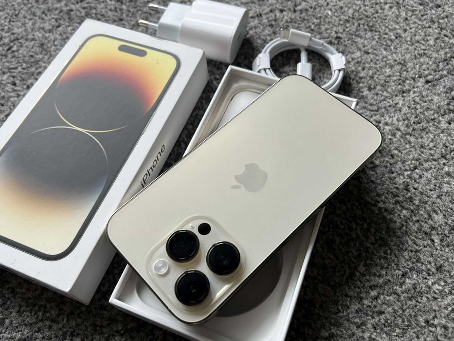 iPhone 14 Pro 1024GB 1TB GOLD ZŁOTY Rose Bat98% + SZKŁO Gwarancja