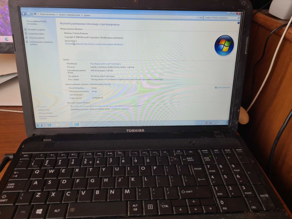 6 laptopów różnych marek