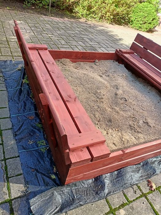 Piaskownica drewniana składana