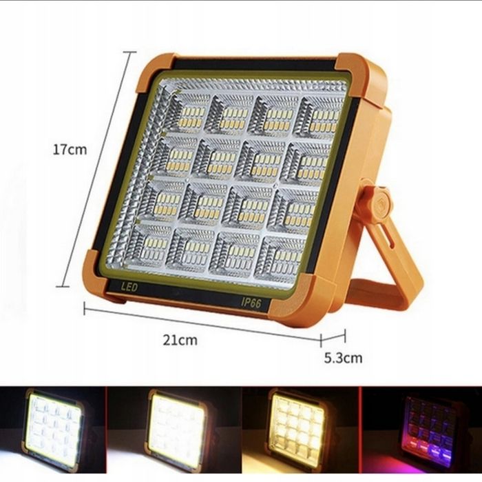 Halpgen przenośny solarny LED USB 200w