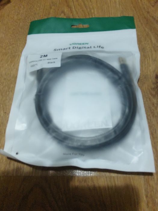 Kabel USB 3.0 – Męski do Męskiego, 2 metry Mocy