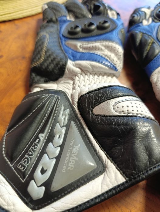 Мотоциклетные перчатки SPIDI V-RACE Black M из натуральной кожи