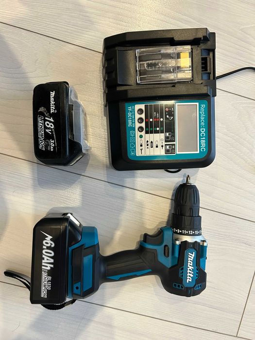 MAKITA DDF485 akumulatorowa wiertarko-wkrętarka - NOWY walizka zestaw