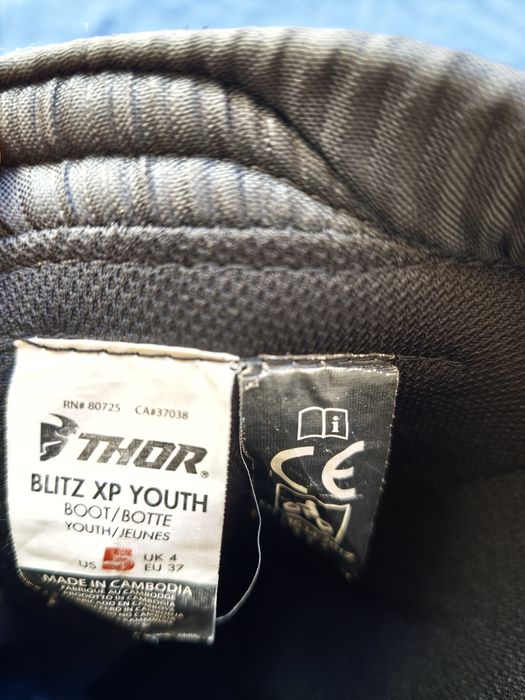 Botas de Motocross - Thor Blitz XP - Como Novas! Youth