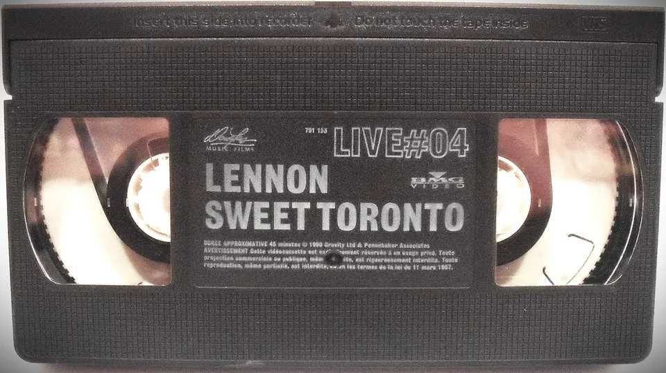 JOHN LENNON Live Rock & Roll Festival Toronto VHS TAPE