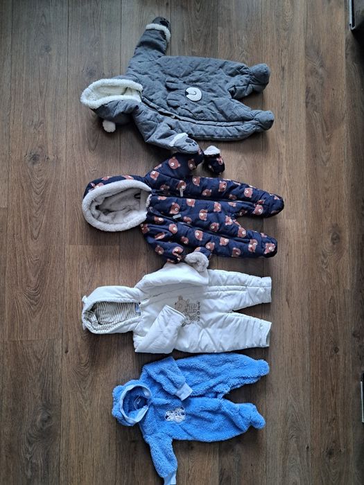 4 kombinezony pajacyk rozmiar 56/62  0-3 miesięce