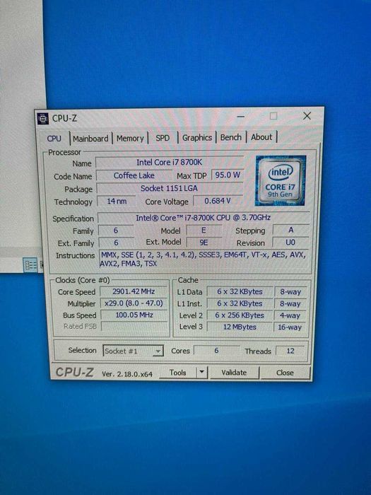 Intel Core I7 8700K