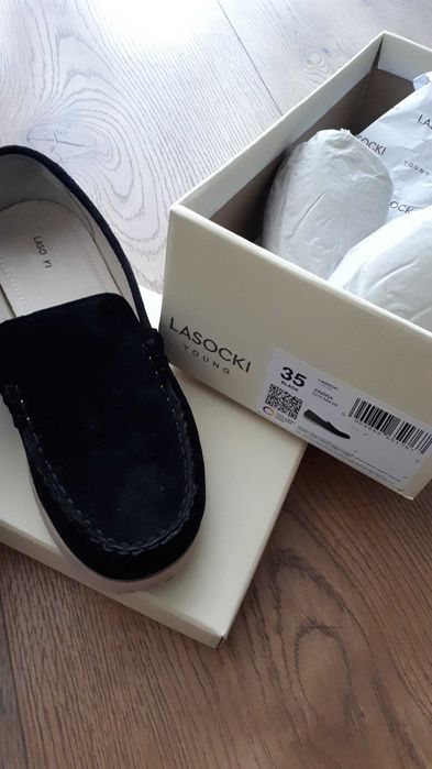 Czarne mokasyny Lasocki  35